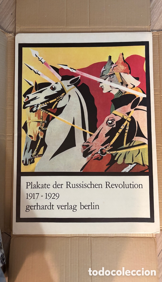 Plakate Politik: Carteles Revoluci&oacute;n Rusa 1917 1929. Plakate Gerhardt Verlag 1966. Estado de f&aacute;brica impecable