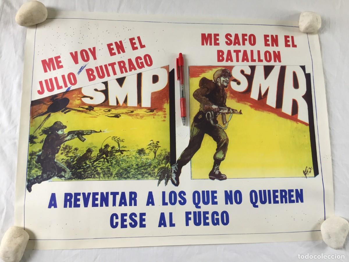 Carteles pol&iacute;ticos: POSTER / CARTEL DE CAMPA&Ntilde;A DEL REVOLUCIONARIO DE NICARAGUA JULIO BUITRAGO - A&Ntilde;OS 80 ---- 54 X 43 CM