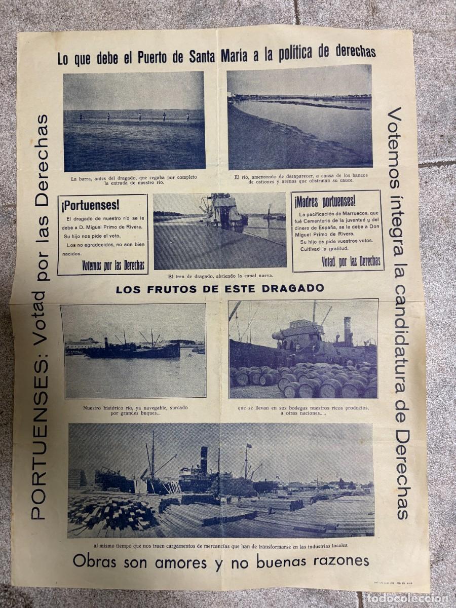 Affissi Politici: EL PUERTO DE SANTA MAR&Iacute;A 1933 &ndash; CARTEL ELECTORAL JOS&Eacute; ANTONIO PRIMO DE RIVERA &ndash; DERECHAS
