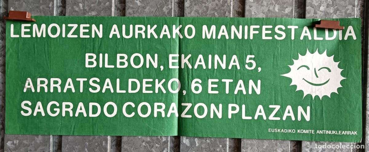 Carteles pol&iacute;ticos: Cartel LEMOIZEN AURKAKO MANIFESTALDIA - Comit&eacute;s antinuclear