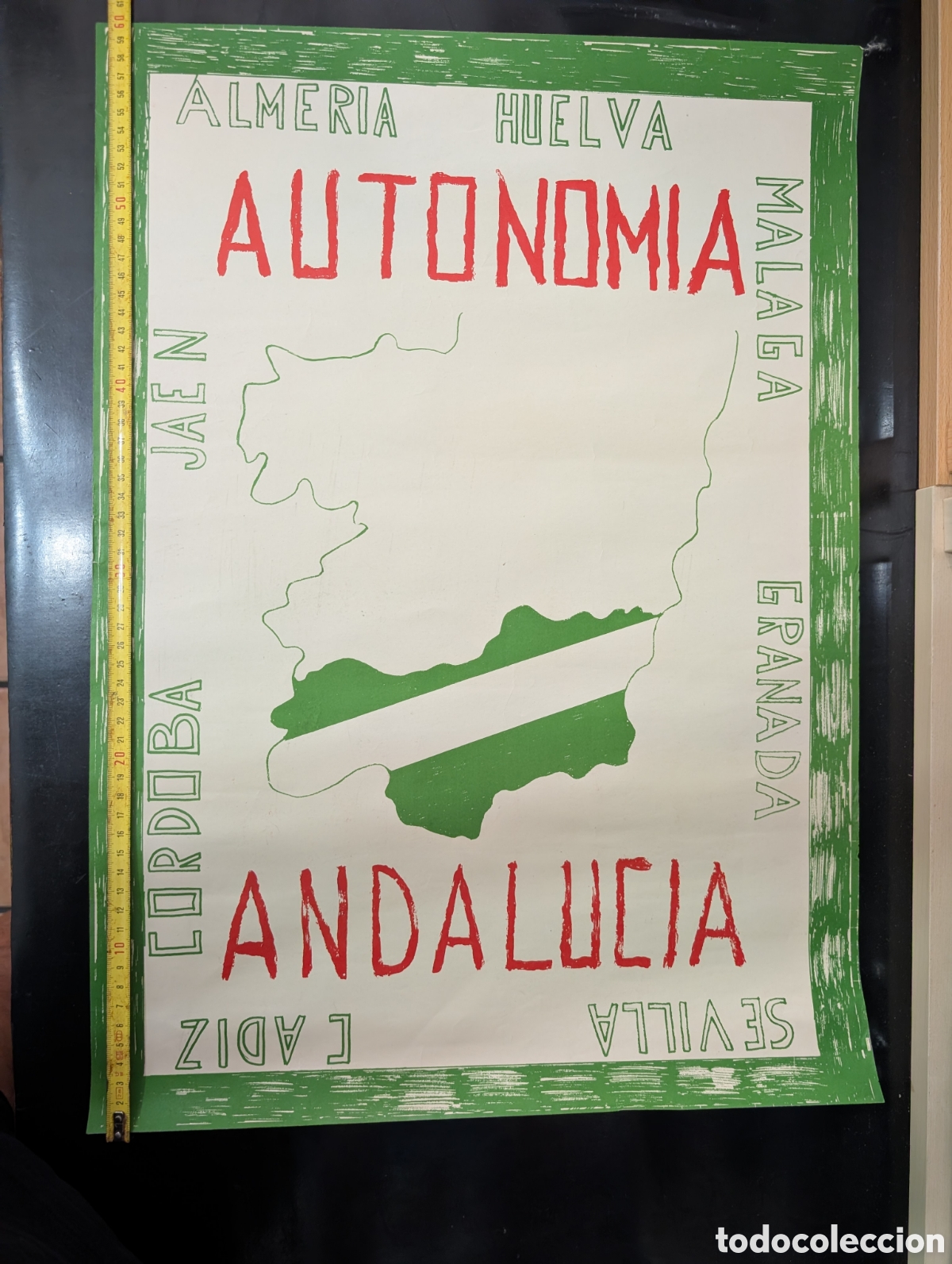 Carteles pol&iacute;ticos: Cartel pol&iacute;tico Autonom&iacute;a de Andaluc&iacute;a 1977 28 F