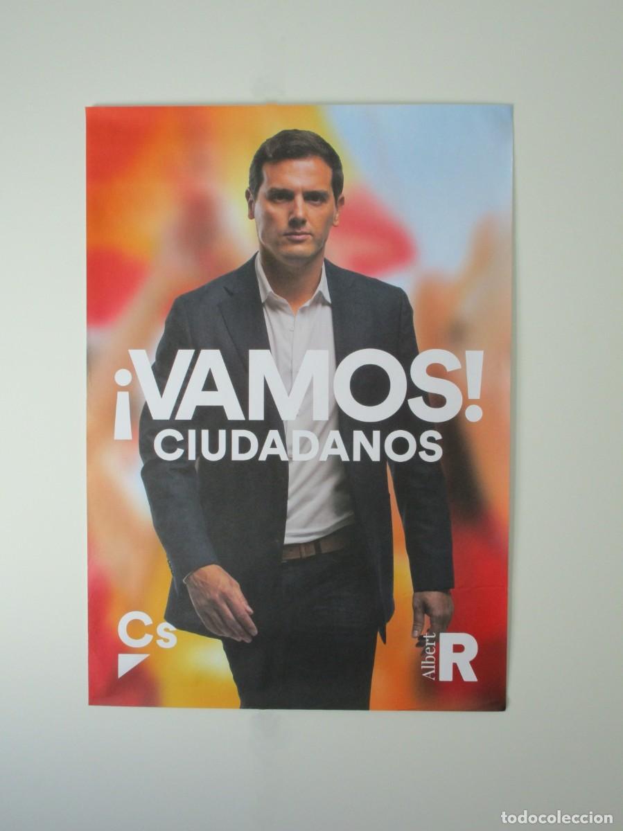 Carteles pol&iacute;ticos: 100 x 70 CM - CARTEL ELECTORAL ALBERT RIVERA - VAMOS CIUDADANOS - CAMPA&Ntilde;A ELECCIONES GENERALES 2019