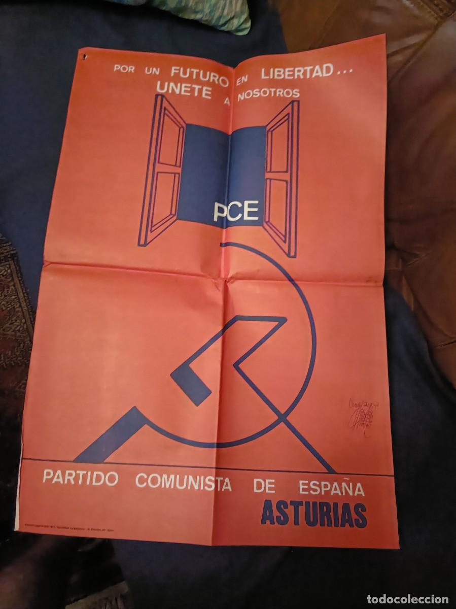 Carteles pol&iacute;ticos: CARTEL PCE PARTIDO COMUNISTA ESPA&Ntilde;A