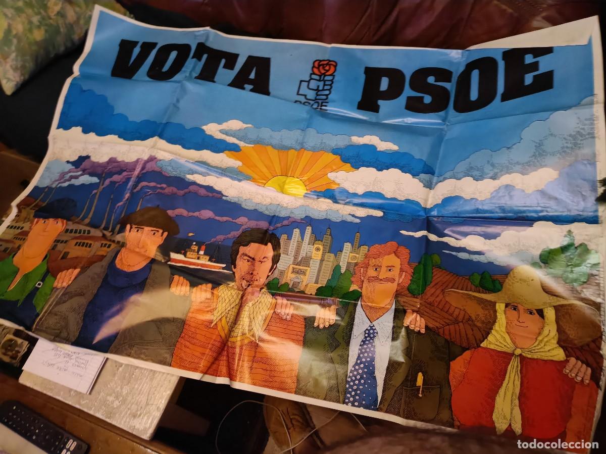 Carteles pol&iacute;ticos: CARTEL PARTIDO SOCIALISTA DE ESPA&Ntilde;A ELECCIONES DE 1977 - ESPA&Ntilde;A TRANSICI&Oacute;N FELIPE GONZ&Aacute;LEZ