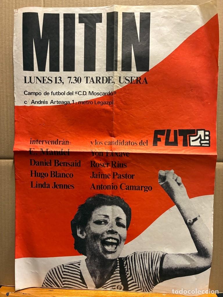 Carteles pol&iacute;ticos: Cartel Mitin FUT politico