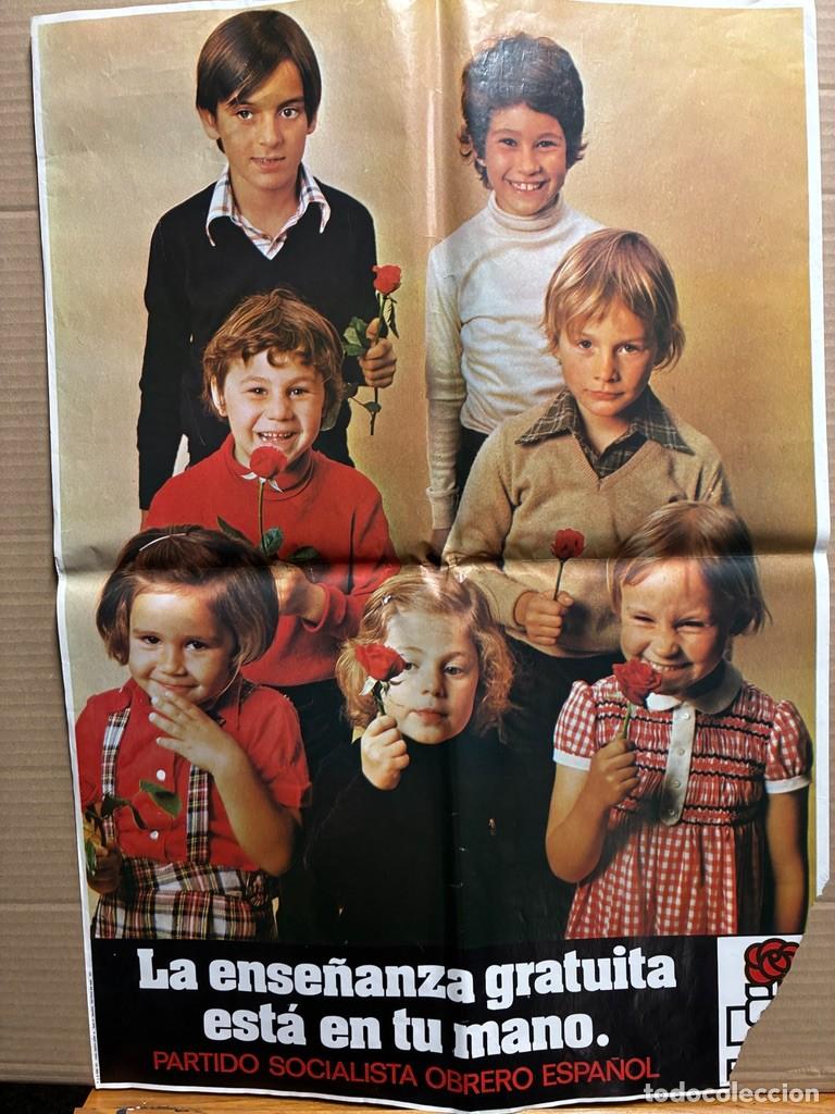 Carteles pol&iacute;ticos: Cartel PSOE ense&ntilde;anza