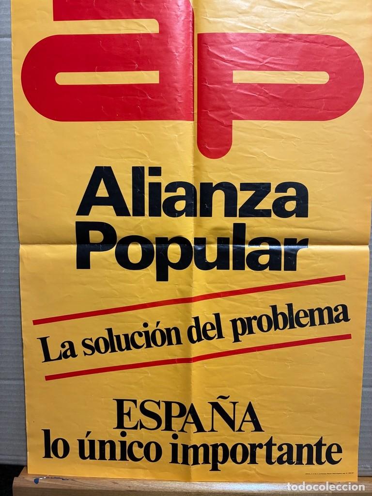 Carteles pol&iacute;ticos: Cartel Alianza Popular Espa&ntilde;a lo Unico Importante