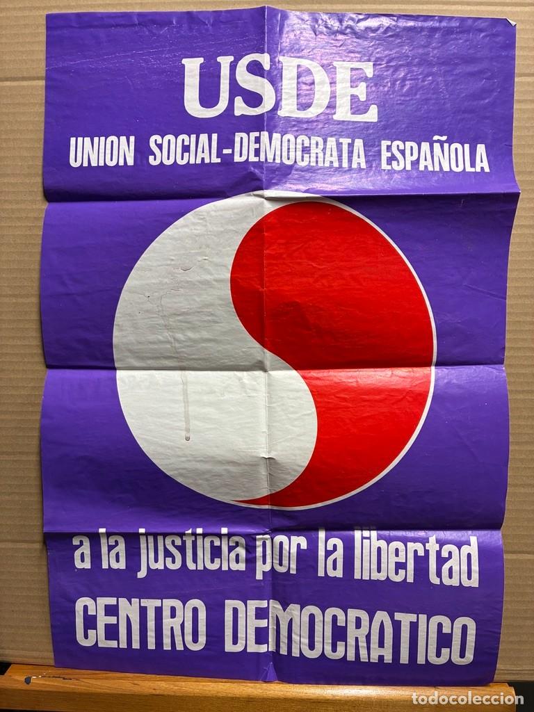 Carteles pol&iacute;ticos: Cartel USDE MUY RARO