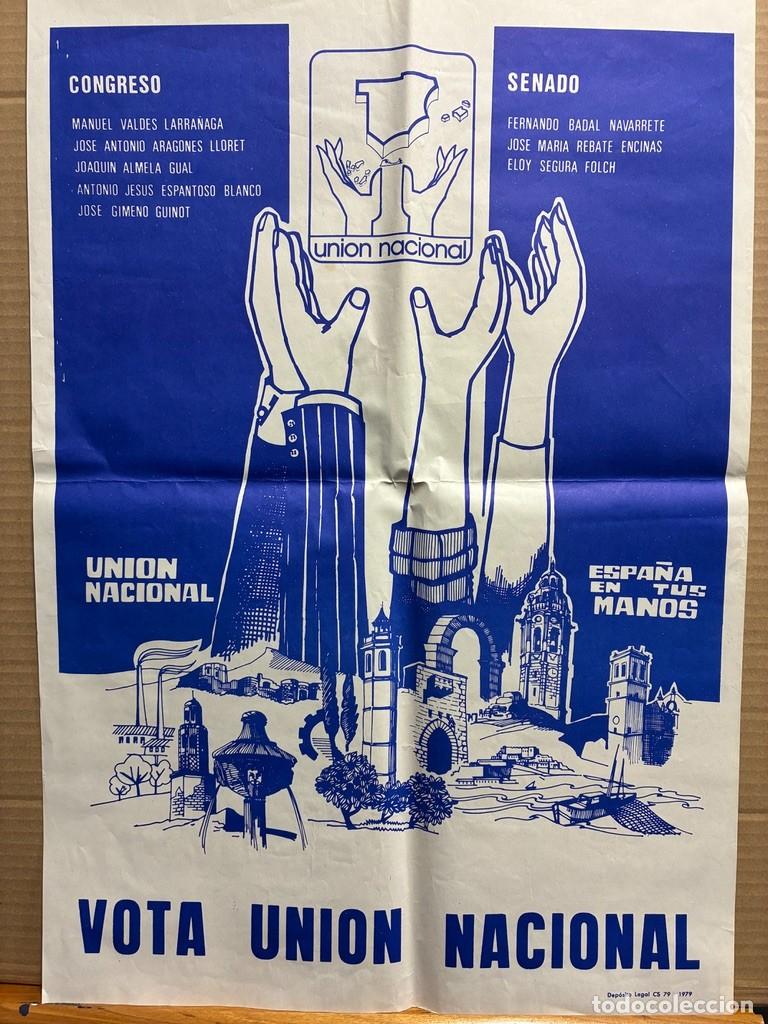 Carteles pol&iacute;ticos: Cartel Vota Union Nacional