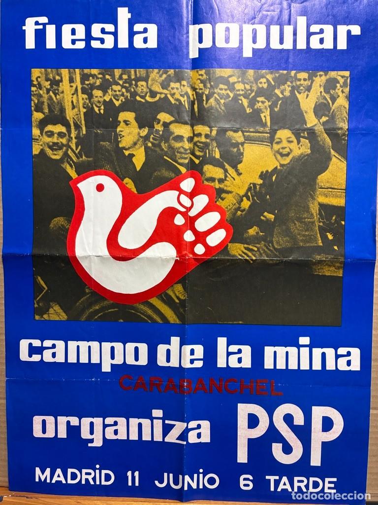 Carteles pol&iacute;ticos: Cartel Fiesta PSP Muy Raro