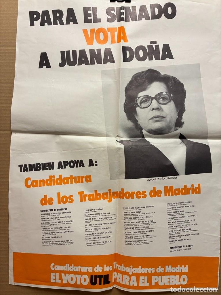 Carteles pol&iacute;ticos: Juana Do&ntilde;a Senado MUY RARO