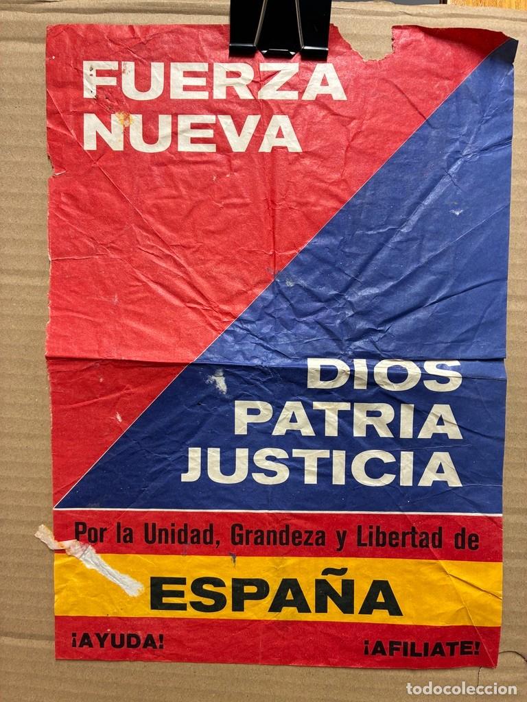 Carteles pol&iacute;ticos: Cartel Fuerza Nueva tipico