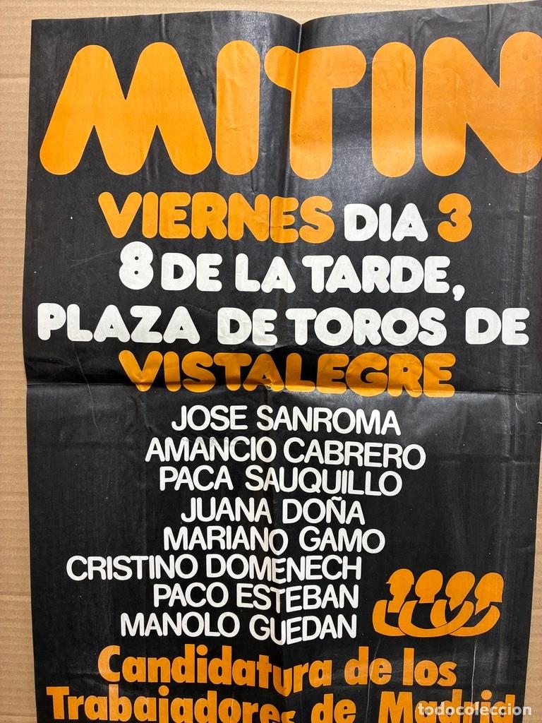 Carteles pol&iacute;ticos: Cartel Mitin Candidatura de los Trabajadores de Madrid