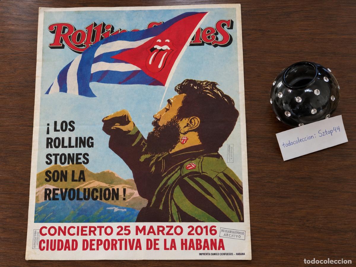 Carteles pol&iacute;ticos: Antiguo Cartel Concierto Rolling Stones Cuba 2016 - Son La Revoluci&oacute;n - Habana