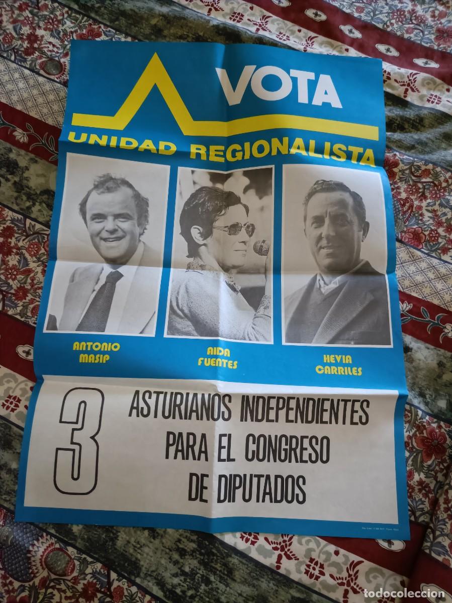 Carteles pol&iacute;ticos: PROPAGANDA POL&Iacute;TICA ELECTORAL Unidad Regionalista Unidad Regionalista Asturiana CARTEL ASTURIAS