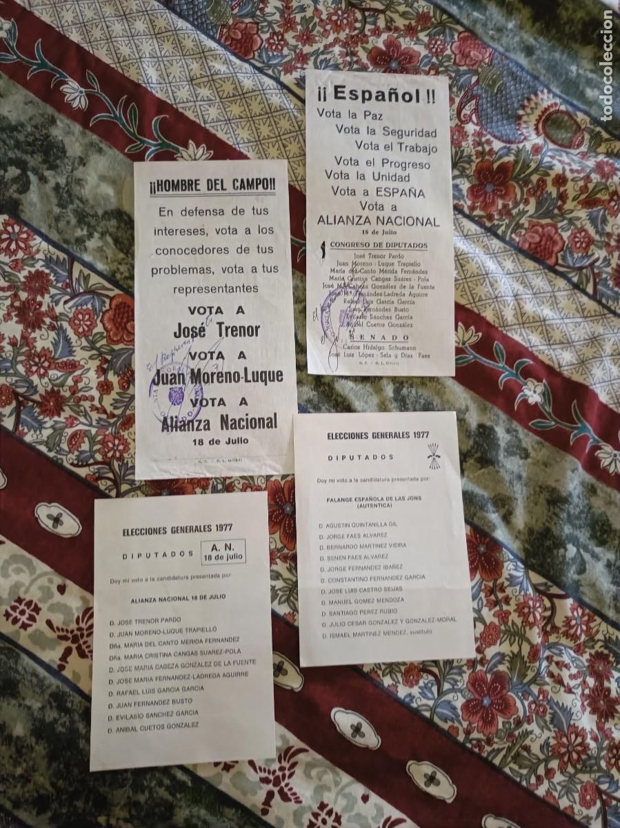 Carteles pol&iacute;ticos: PROPAGANDA POL&Iacute;TICA ELECTORAL Falange Aut&eacute;ntica (FE-JONS Aut&eacute;ntica CARTEL ASTURIAS