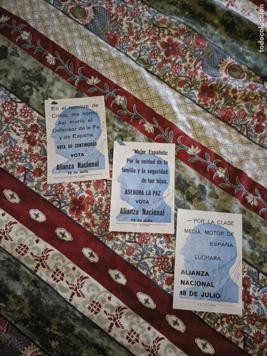 Carteles pol&iacute;ticos: PROPAGANDA POL&Iacute;TICA ELECTORAL Falange Aut&eacute;ntica (FE-JONS Aut&eacute;ntica CARTEL ASTURIAS