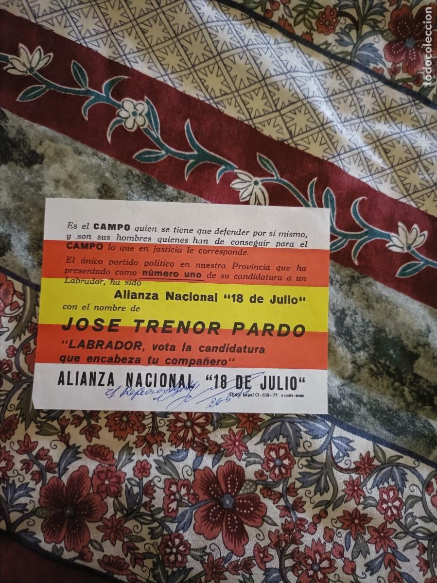 Carteles pol&iacute;ticos: PROPAGANDA POL&Iacute;TICA ELECTORAL Falange Aut&eacute;ntica (FE-JONS Aut&eacute;ntica CARTEL ASTURIAS