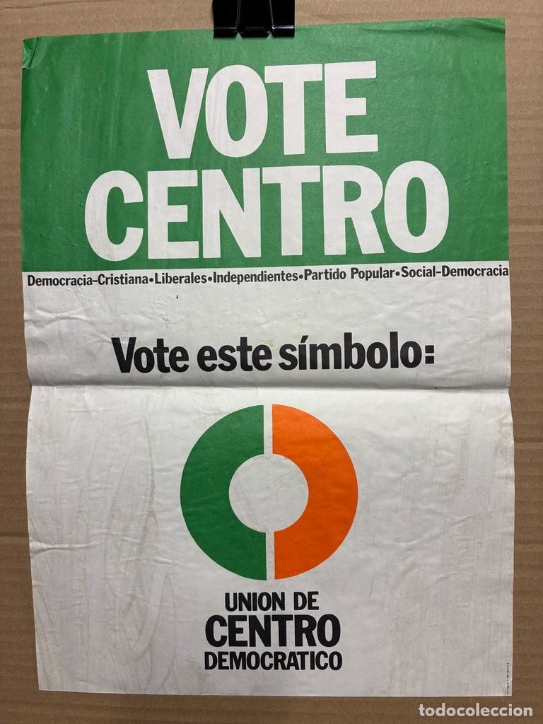 Carteles pol&iacute;ticos: Cartel Vote Centro simbolo