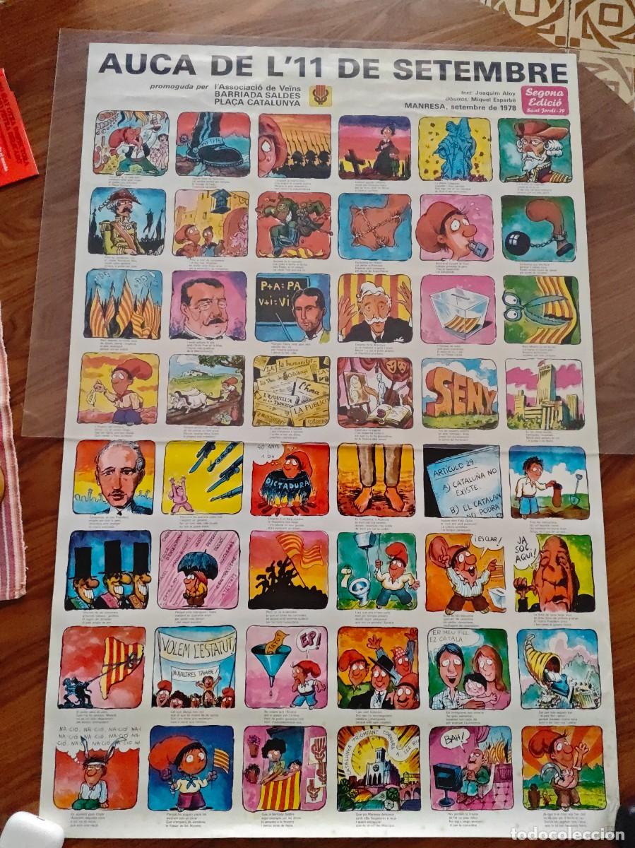 Carteles pol&iacute;ticos: Auca de l 11 de Setembre. 100 x 70 ctms. Original 1979