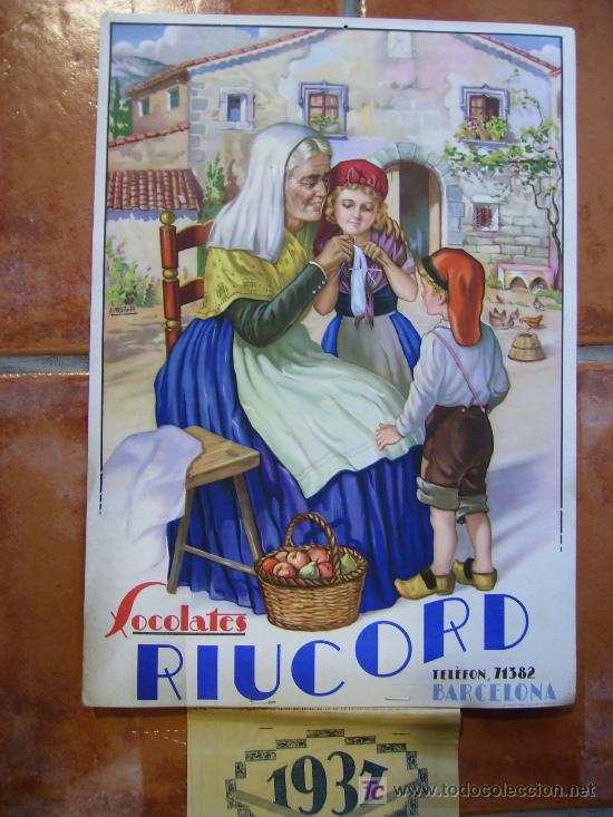 Carteles publicitarios: chocolates ruicord 1937 - Foto 1