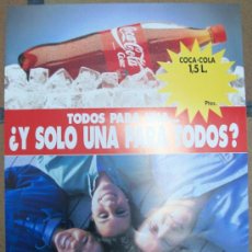 Carteles Publicitarios: CARTEL PUBLICIDAD DE COCA-COLA TODOS PARA UNA…