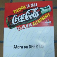 Carteles Publicitarios: CARTEL PUBLICIDAD DE COCA-COLA DISFRUTA EN CASA