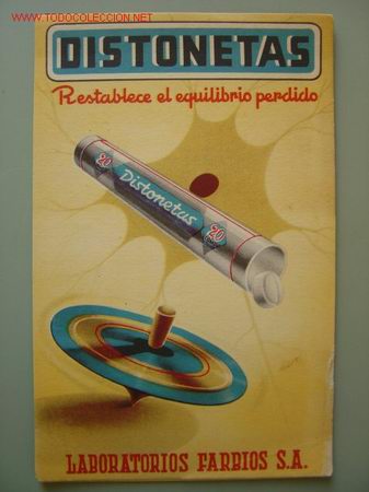 Carteles publicitarios: DISTONETAS, RESTABLECE EL EQUILIBRIO PERDIDO, LABORATORIOS FARBIOS S.A. - Foto 1