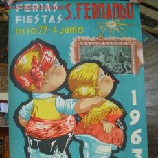 Carteles Publicitarios: TERUEL - FERIAS Y FIESTAS DE SAN FERNANDO - MAYO Y JUNIO DE 1963 - CARTEL LITOFRAFICO. Lote 27037650