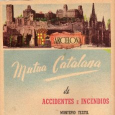 Carteles Publicitarios: BARCELONA,CARTELITO PUBLICITARIO DE LA GUIA TELEFONICA1954. Lote 14513880