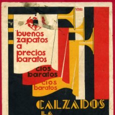 Carteles Publicitarios: CARTEL PUBLICIDAD CALZADOS LA IMPERIAL ,ZAPATOS ,VALENCIA 1931, PAPEL. Lote 15973776