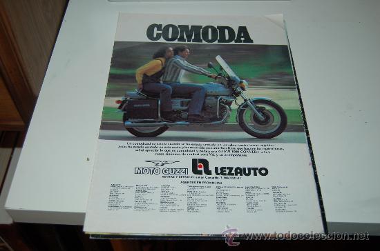 Carteles publicitarios: HOJA PUBLICITARIA DE MOTO GUZZI. 1979 - Foto 1
