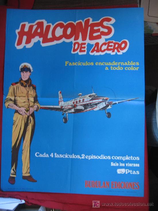 Carteles publicitarios: HALCONES DE ACERO- 60CM  X 45CM   - 1973 - Foto 1