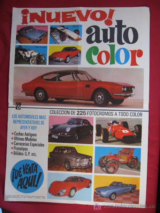 Carteles publicitarios: AUTO COLOR - 50CM  X 35.5CM- 1968 - Foto 1