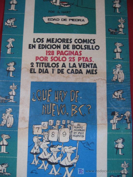 Carteles publicitarios: COMICS DE BOLSILLO - 51.5CM  X 22CM   - 1960 - Foto 2