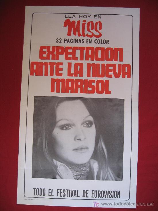 Carteles publicitarios: MARISOL- 64CM X 37CM   - 1973 - Foto 1