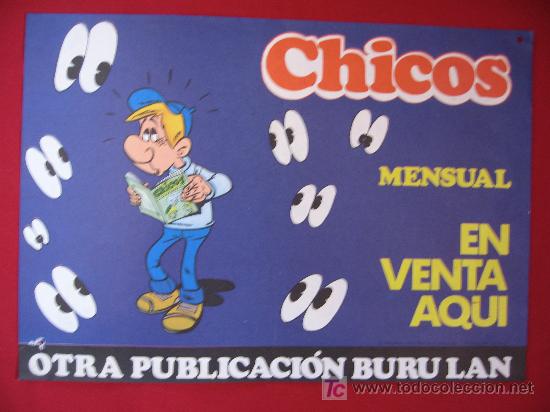 Carteles publicitarios: chicos- 37CM X 26CM   - 1973 - Foto 1