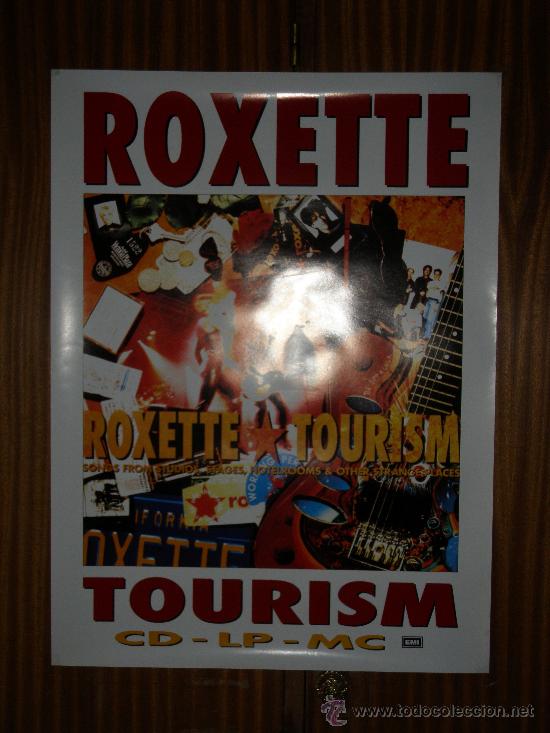 Carteles publicitarios: ROXETTE : TOURISM : EMI : 69 X 52 CMS - Foto 1