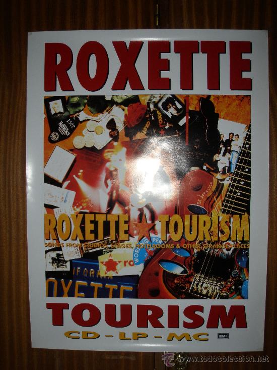 Carteles publicitarios: ROXETTE : TOURISM : EMI : 69 X 52 CMS - Foto 2