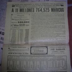 Carteles Publicitarios: CARTEL / FOLLETO PUBLICITARIO DE LOTERÍA. 1899. Lote 26799364