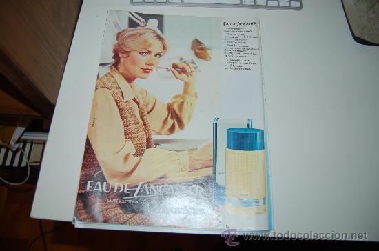 Carteles publicitarios: HOJA PUBLICITARIA DE EAU DE LANCASTER. 1978 - Foto 1