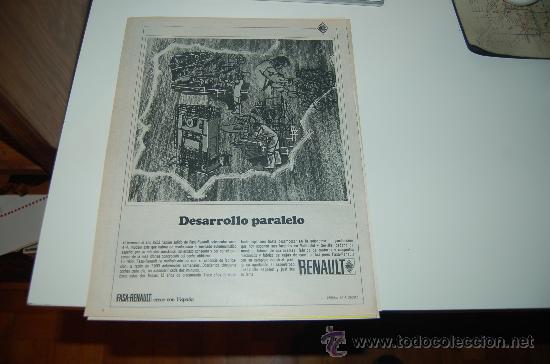 Carteles publicitarios: HOJA PUBLICITARIA DE RENAULT. 1967 - Foto 1