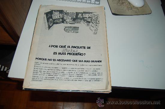 Carteles publicitarios: HOJA PUBLICITARIA DE DETERGENTE BIOTEX. 1970 - Foto 1
