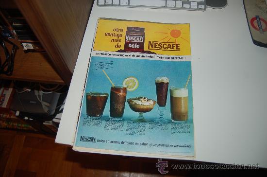 Carteles publicitarios: HOJA PUBLICITARIA DE NESCAF&Eacute;. 1966 - Foto 1