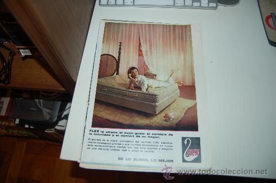 Carteles publicitarios: HOJA PUBLICITARIA DE COLCH&Oacute;N FLEX. 1966 - Foto 1