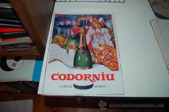 Carteles publicitarios: HOJA PUBLICITARIA DE CAVA EXTRA CODORNIU. 1969 - Foto 1