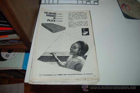Carteles publicitarios: HOJA PUBLICITARIA DE COLCH&Oacute;N FLEX. 1971 - Foto 1