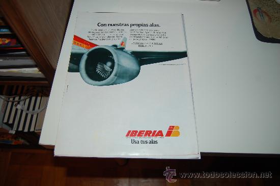 Carteles publicitarios: HOJA PUBLICITARIA DE IBERIA. 1981 - Foto 1