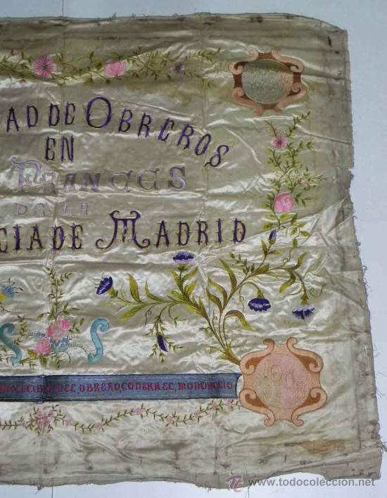 Antiguo Estandarte Bandera De Seda De 1903 De M Comprar Carteles Antiguos Publicitarios En 6712