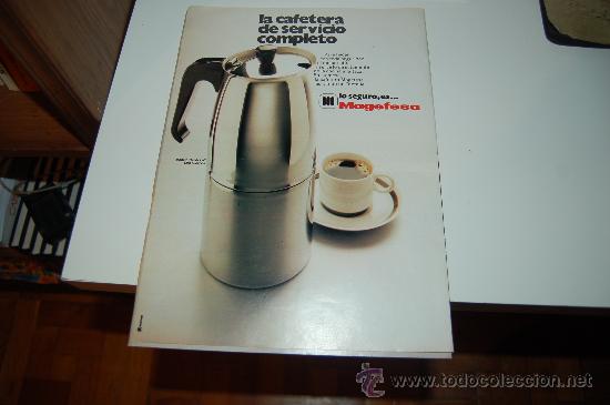 Carteles publicitarios: HOJA PUBLICITARIA DE CAFETERA MAGEFESA. 1975 - Foto 1